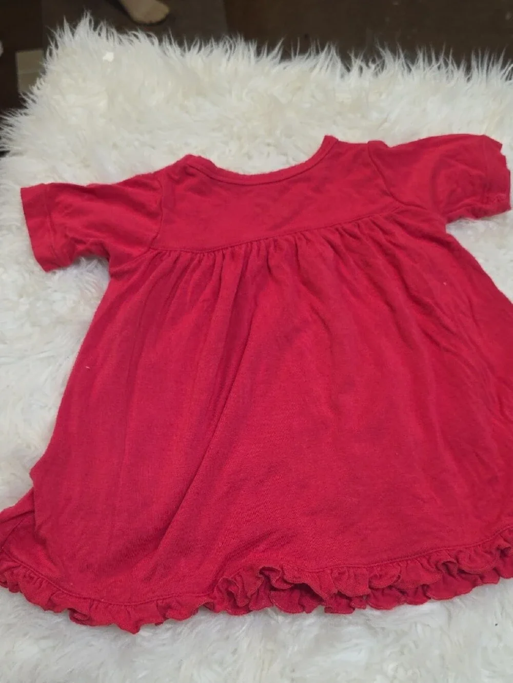 Kickee Pants Red Short Sleeve Swing dress